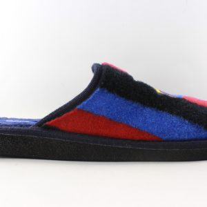Zapatilla de casa para hombre. Escudo FC Barcelona. Color: Azulgrana C60-20255