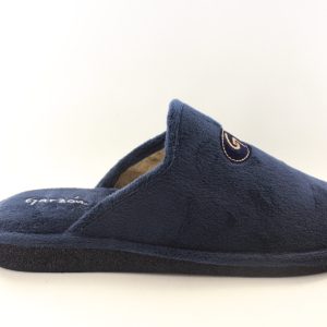 Garzon - Zapatillas de casa para hombre. Zapatilla ligera con Logotipo en empine. Suela especial parquet. Color: Marino C60-20321